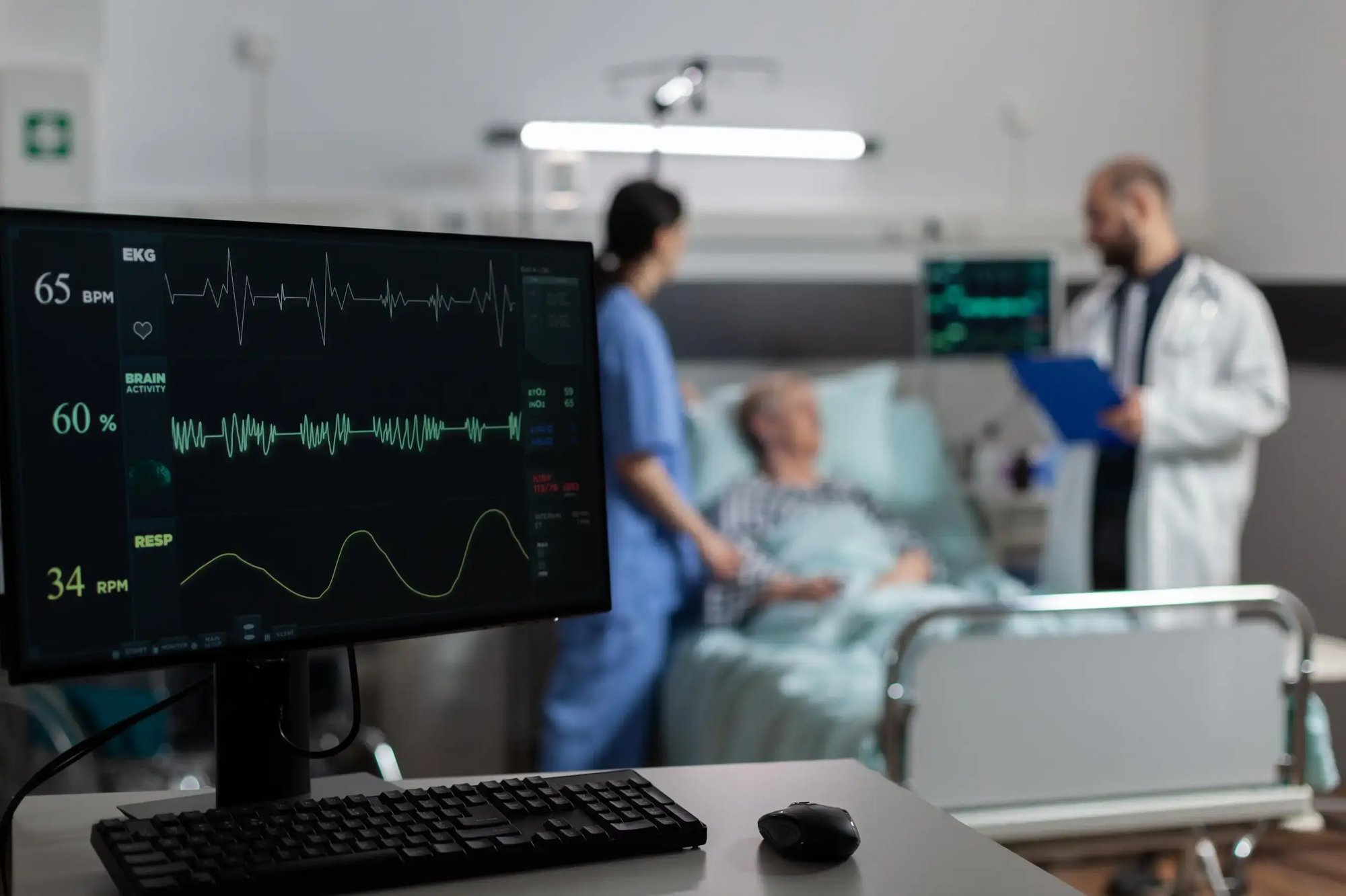 doctors with monitor